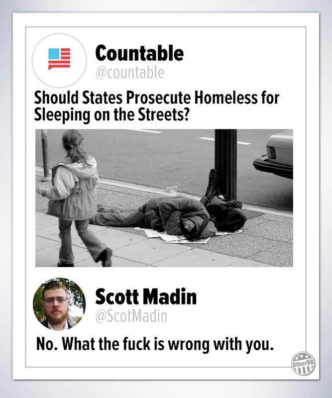 prosecute homeless